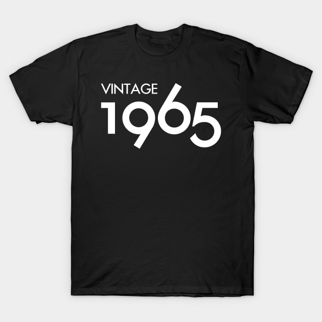 Vintage 1965 Gift 55th Birthday Party T-Shirt by Damsin